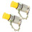 2Pcs Hydraulic Test Adapter High Pressure Hose Fitting Measuring Point Coupling Tool(1/4inM16 x 2 ) 3