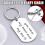 Stainless steel keychain Valentine's Day gift for couples 5