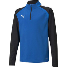 (11-12 Years, Blue) Puma Childrens/Kids TeamLIGA Quarter Zip Fleece Top