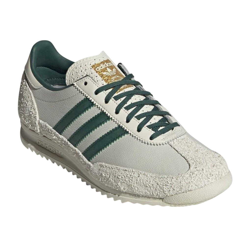 Adidas (4.5 Uk R, White/Green) Womens/Ladies Sl72 Suede Trainers