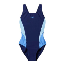 (8 UK, Peacoat) Speedo Womens/Ladies Colour Block One Piece Swimsuit