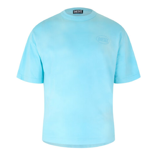 Diesel (S, Blue) Diesel Mens Logo Washed T-Shirt