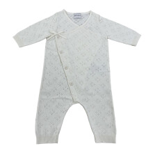 (6-9 Months, Off White) Jack Wills Baby Pointelle Breathable Romper