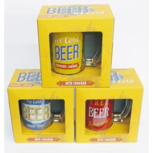 Ice Cold Beer Served Here Large Beer Mug Tankard - Assorted Colours