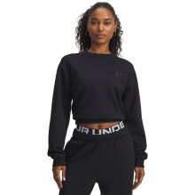 (M, Black) Under Armour Womens/Ladies Vida Icon Fleece Crop Sweatshirt