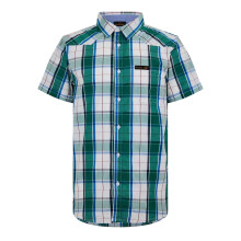 (M, Green) Bench Mens Checked Relaxed Fit Shirt