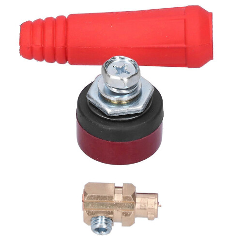 2 Packs Quick Coupler Socket Plug Welding Cable Connector Hardware Power Tools DJK 10?25Red 2