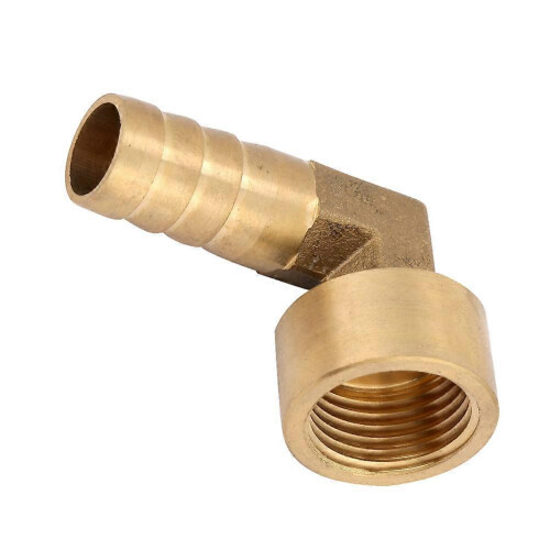 G1/2 Female Thread Brass Elbow Hose Barb Coupling Connector Joint Adapter Fitting(14mm) 1