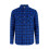 Lee Cooper (M, Blue) Lee Cooper Mens Check Plaid Long-Sleeved Shirt 1