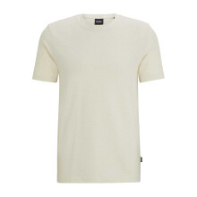 (S, White) Hugo Boss Mens Boss Cotton Regular T-Shirt