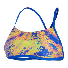 (4 UK, Pink/Yellow) Speedo Womens/Ladies Abstract Bikini Top