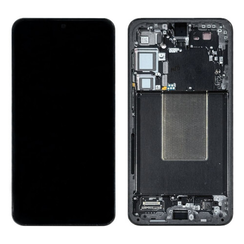 Samsung S24 Plus original skjerm med ramme - svart
