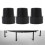 3pcs Trampoline Mini Caps Replacement Mini Trampoline Leg Caps 25mm Diameter 3