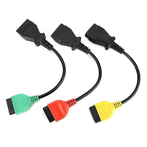 3pcs Connect Cable Ecu Scan Adaptors Connector Fits compatible with Fiat Practical Accessory 2