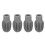 4Pcs Silicone Drumstick Tips Silent Practice Drum Mute Dampener Percussion AccessoriesGray 3