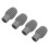4Pcs Silicone Drumstick Tips Silent Practice Drum Mute Dampener Percussion AccessoriesGray 5