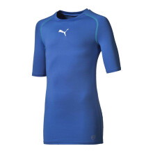 (14 Years, Blue) Puma Girls Fitted Short-Sleeved Base Layer Top