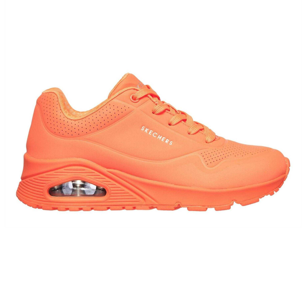 Skechers (3 Uk, Orange) Womens/Ladies Uno Stand On Air Trainers