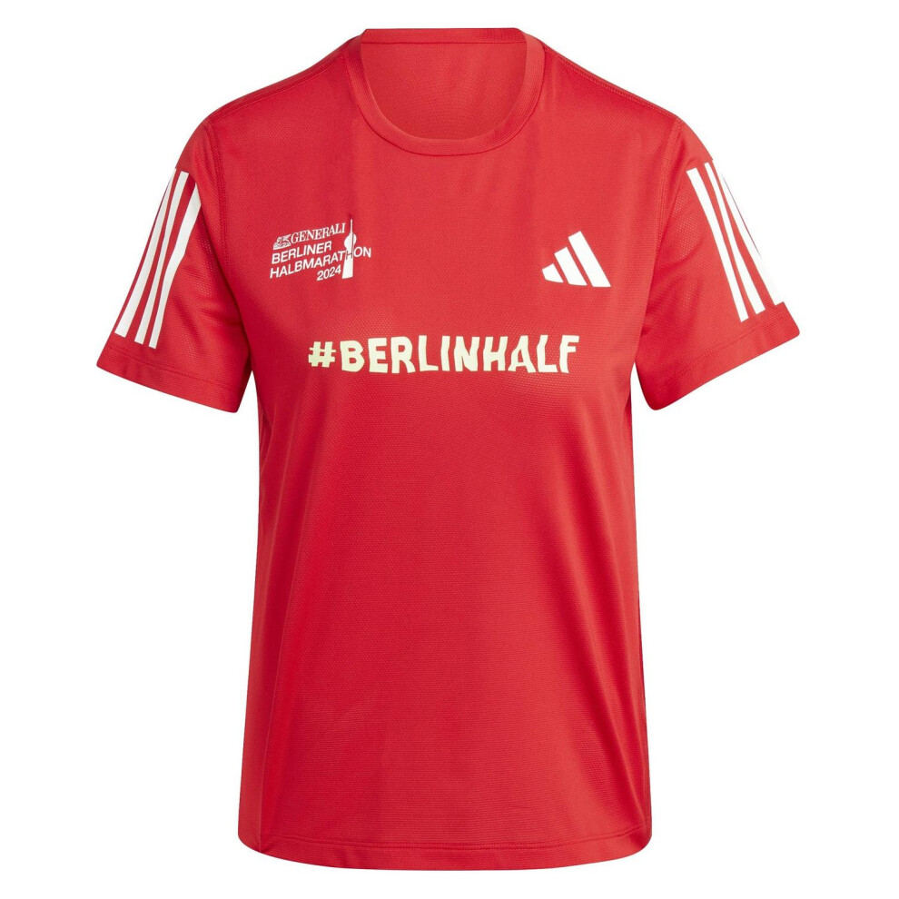 Adidas (8 Uk, Red) Womens/Ladies Berlin Half Marathon 24 T-Shirt