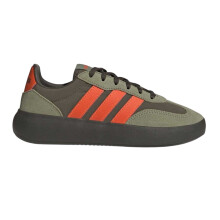 (5.5 UK, Olive/Orange) Adidas Childrens/Kids Barreda Leather Platform Trainers