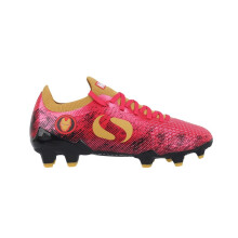 (2 UK, Red/Gold) Sondico Childrens/Kids Blaze Iron Man Firm Ground Football Boots