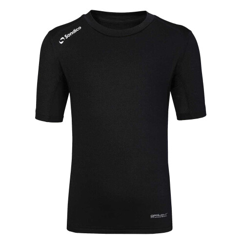 (9-10 Years, Black) Sondico Childrens/Kids Base Layer Top