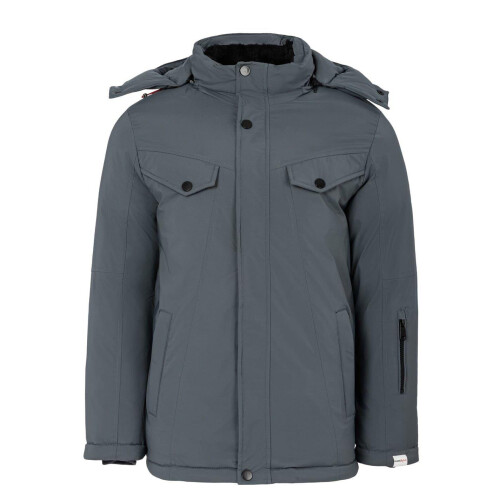 Lee Cooper (3XL, Grey) Lee Cooper Mens Hooded Puffer Jacket