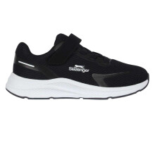 (12 UK Child, Black/White) Slazenger Childrens/Kids Assent Hook and Loop Trainers