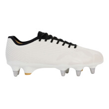 (12 UK, White) Canterbury Mens Stampede Groundbreak Pro Soft Ground Rugby Boots