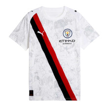 (9-10 Years, White/Black) Puma Childrens/Kids KidSuper Manchester City FC Away Shirt