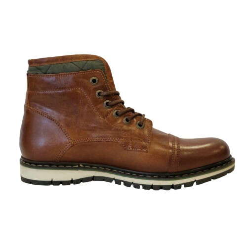 (9 UK, Camel) Firetrap Mens Aubin Leather Ankle Boots