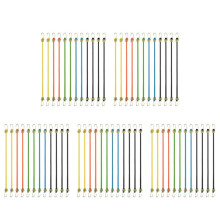 Small Bungee Cords with Hooks 60 Pack, Adjustable Rubber Elastic Cords for Luggage Roof Rack Hanging Outdoor