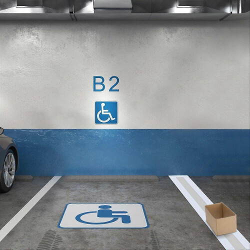 Parking Lot Line Stencil Foldable Reusable Line Stencil Template 1PCS 2