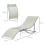 Outsunny Set 2 Tumbonas Plegable Beige 165 x 61 x 63 cm 3