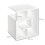 Homcom Mesilla de Centro Blanco 45 x 40 x 55cm 3