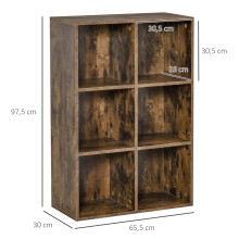 Librería Marrón 65.5 x 30 x 97.5 cm