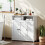 Homcom Mueble de Baño Blanco 85 x 30 x 85 cm 5
