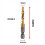 M5x0.8mm Hex Shank Titanium Plated Screw Thread Metric Tap Drill Bits 3
