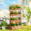 Outsunny Jardinera Marrón 85 x 45 x 140 cm 7