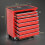 Durhand Carro de Herramienta Rojo 69 x 33 x 75cm 3