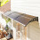 Outsunny Tejadillo de Protección Marrón 303 x 96 x 27 cm 2