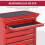Durhand Carro de Herramienta Rojo 69 x 33 x 75cm 5