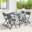 Outsunny Conjunto de Jardín Gris 118 x 60 x 74 cm 10