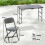 Outsunny Conjunto de Jardín Gris 118 x 60 x 74 cm 11