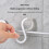 12Pack S Hooks Rack Hanger S Shaped Hooks Hanging Flexible Neck White 3