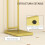 Homcom Toallero de Pie Amarillo 35.5 x 20 x 78 cm 8