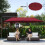 Outsunny Sombrilla Doble Rojo 455 x 265 x 238 cm 3