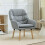 Homcom Butaca de Salón Gris 68 x 74 x 89 cm 2