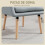 Homcom Butaca de Salón Gris 68 x 74 x 89 cm 5