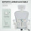 Vinsetto Silla de Oficina Blanco 62 x 64 x 120 cm 6